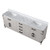 Lexora - Laurel 84" W x 22" D White Oak Double Bath Vanity and Carrara Marble Top - LVL84DM100
