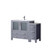 Lexora - Abbey 72" W x 22" D Grey Oak Double Bath Vanity and Carrara Marble Top - LVA72DR100