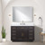 Lexora - Abbey 48" W x 22" D Black Oak Single Bath Vanity and Carrara Marble Top - LVA48SJ100