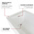 Lexora - Provenza 60" L x 32" W White Alcove Bathtub with Left Drain and Chrome Hardware - LBPV6032LC