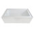 Lexora - Provenza 60" L x 32" W White Alcove Bathtub with Left Drain and Chrome Hardware - LBPV6032LC