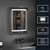 Lexora - Bracciano 20" W x 28" H Surface-Mount LED Mirror Medicine Cabinet with Defogger - LB2028LEDMC