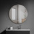 Lexora - Nordica 80 cm. Diamter Circular LED Bathroom Vanity Mirror - LLMNO800