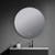 Lexora - Nordica 80 cm. Diamter Circular LED Bathroom Vanity Mirror - LLMNO800