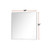 Lexora - Abbey 36" W x 36" H Brushed Nickel Mirror - LMSS3636BN