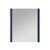 Lexora - Volez 28" W x 32" H Navy Blue Mirror - LV3228NBM
