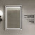Lexora - Ziva 22" W x 32" H White Mirror with Black Metal Inlay - LZV2232WHM