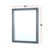 Lexora - Ziva 28" W x 32" H Dark Grey Mirror with Black Metal Inlay - LZV2832DGM