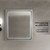Lexora - Ziva 30" W x 32" H Dark Grey Mirror with Black Metal Inlay - LZV3032DGM