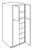 Carriage House Jameson Double Door Pantry Cabinet - 405690-CH-JAMESON-P2496