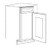 Carriage House Bradford Diagonal Sink Front - 400970-CH-BRADFORD-SLAB-DSB36