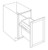 Carriage House Windsor Trash Can Pull Out Full Height Door - 402540-CH-WINDSOR-SLAB-TRB18-FH-2