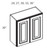 Cabinet Wright Hampton White Wall Cabinet - CW-HW-W2430