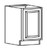 Cabinet Wright Hampton White Base Full Height Door Cabinet - CW-HW-B15FH