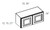 Cabinet Wright Nottingham Knotty Maple Refrigerator Wall Cabinet - CW-KM-RW3312