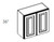 Cabinet Wright Shaker Espresso Wall Cabinet - CW-ES-W333615