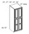 Cabinet Wright Shaker Espresso Utility Pantry Cabinet - CW-ES-UC248425
