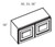 Cabinet Wright Shaker White Wall Cabinet - CW-SW-W3018