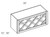 Cabinet Wright Shaker White Wall X Wine Rack - CW-SW-WR3018