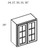Cabinet Wright Shaker White Wall Cabinet - CW-SW-W2739GD