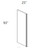 Cabinet Wright Shaker White Refrigerator End Panel - CW-SW-REP2593