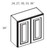 Cabinet Wright Shaker Grey Wall Cabinet - CW-SG-W2739