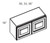 Cabinet Wright Shaker Grey Wall Cabinet - CW-SG-W3618