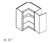 Cabinet Wright Shaker Grey Wall Easy Reach Cabinet - CW-SG-WEZR2436
