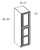 Cabinet Wright Shaker Grey Utility Pantry Cabinet - CW-SG-UC219325
