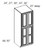 Cabinet Wright Shaker Grey Utility Pantry Cabinet - CW-SG-UC309325