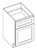 KCD Brooklyn Gray Desk Drawer Base - BG-DDB18