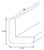 KCD Brooklyn Gray Outside Corner Molding - BG-OCM8