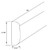 KCD Brooklyn Slate Batten Molding - BS-BAM8