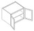 KCD Brooklyn White Deep Wall Cabinet - BW-W362424