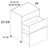 U.S. Cabinet Depot - Torino White Pine - Two Drawer Desk Base Cabinets - TWP-DDR2DB30