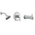 Better Home Products - Stinson Beach Collection - Tub Shower Set Trim Kit - Chrome - F93688CH