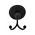 Better Home Products - Noe Valley Collection - Double Robe Hook - Matte Black - 4202BLK