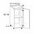 U.S. Cabinet Depot - Torino Grey Wood - Full Height Single Door Bases Cabinets - TGW-BT9FH