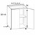 U.S. Cabinet Depot - Torino Grey Wood - Full Height Double Door Bases Cabinets - TGW-B24FH
