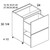 U.S. Cabinet Depot - Torino Grey Wood - Two Drawer Bases Cabinets - TGW-2DB15