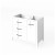 Jeffrey Alexander - Bath Vanity - White - VKITKAT42WHWCR