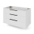 Jeffrey Alexander - Bath Vanity - White - VKGAR36WHSQRE