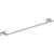Atlas Homewares - AXTB600-CH Axel Single 23 3/4" Wall Mounted Towel Bar Polished Chrome