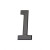 Atlas Homewares - RCN1-O Mission 5-1/2" H Surface Mount House Number Aged Bronze