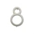 Atlas Homewares - AVN8-BRN Modern Avalon 4-1/2" H Floating Mount House Number Brushed Nickel
