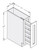 Cab-Tec Shaker Moss Kitchen Cabinet - SM-SP09