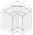 Cab-Tec Shaker Dove Kitchen Cabinet - SD-LS36