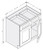 Cab-Tec Shaker Dove Kitchen Cabinet - SD-B33