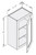 Cab-Tec Shaker Dove Kitchen Cabinet - SD-W2130