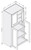 Cab-Tec Shaker Dove Kitchen Cabinet - SD-WP3096